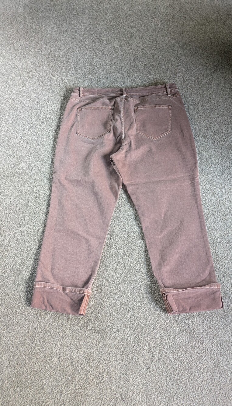 J. Jill Red Clay High Rise Cropped Jeans - Picture 2 of 2